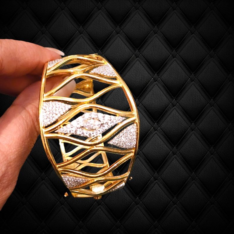 Herringbone Statement Bracelet